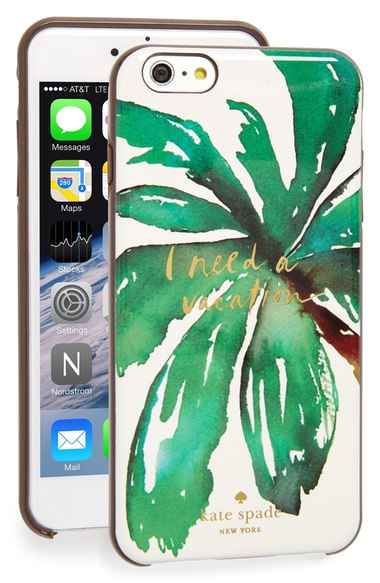 kate spade new york 'i need a vacation' iPhone 6 Plus & 6s Plus case multi iphone 6 plus iphone 6s plus cases spring