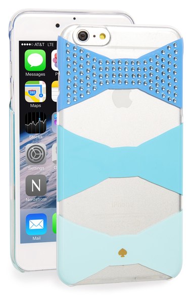 kate spade new york 'jeweled bow' iPhone 6 Plus & 6s Plus case Blue Multi iphone 6 plus iphone 6s plus cases spring