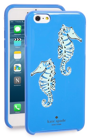 kate spade new york 'jeweled seahorse' iPhone 6 Plus & 6s Plus case Blue Multi iphone 6 plus iphone 6s plus cases spring
