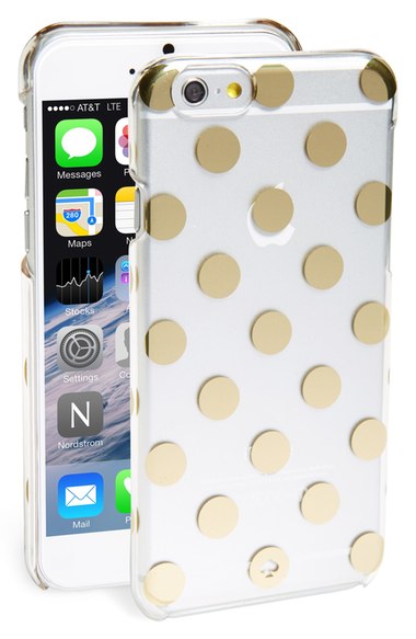kate spade new york 'le pavilion' iPhone 6 & 6s case clear gold iphone 6s cases mother's day mom