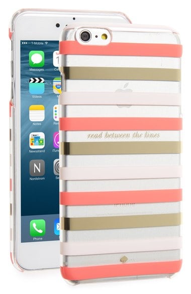 kate spade new york read 'between the lines' iPhone 6 Plus & 6s Plus case surprise coral iphone 6 plus iphone 6s plus cases spring