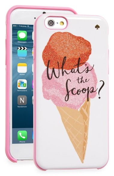 kate spade new york 'what's the scoop?' iPhone 6 & 6s case Pink Multi Nordstrom nordstrom half yearly sale for women