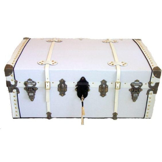 1890 White Steamer Trunk Chairish this is emily & meritt collection
