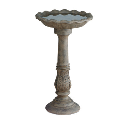 2 Piece Ruffled Bird Bath Set by Ladybug Garden birdbaths garden patio summer