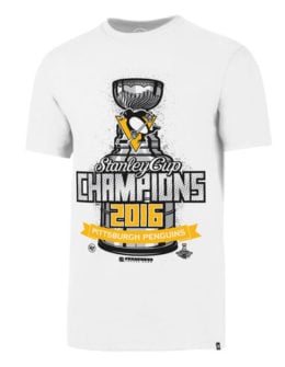 '47 Pittsburgh Penguins White 2016 Stanley Cup Champions Locker Room Flanker T-Shirt