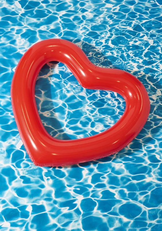 A Love Aquatic Heart Shaped Pool Float