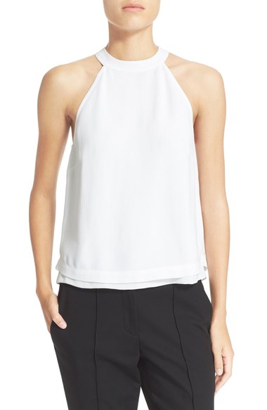 A.L.C. 'Alix' Halter Top White trendy halter tops summer