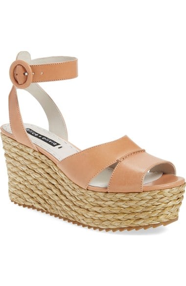Alice + Olivia 'Roberta' Espadrille Platform Sandal (Women) Dusty Pink trendy wedge sandals summer 2016 