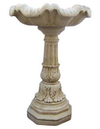 Antique French Concrete Birdbath birdbaths garden patio summer
