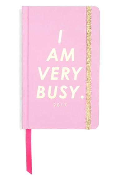 2016 2017 17 Month Agendas for High School and College Students BAN.DO 'Classic' Hardcover 2017 17-Month Agenda Pink I Am Very Busy