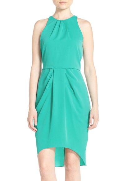 Chelsea28 Stretch Sheath Dress Teal Ceramic summer wedding guest sheath dresses
