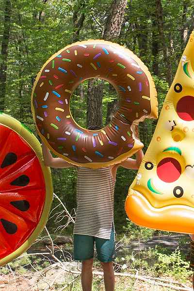 Chocolate Donut Pool Float Brown summer pool parties pool floats floaties