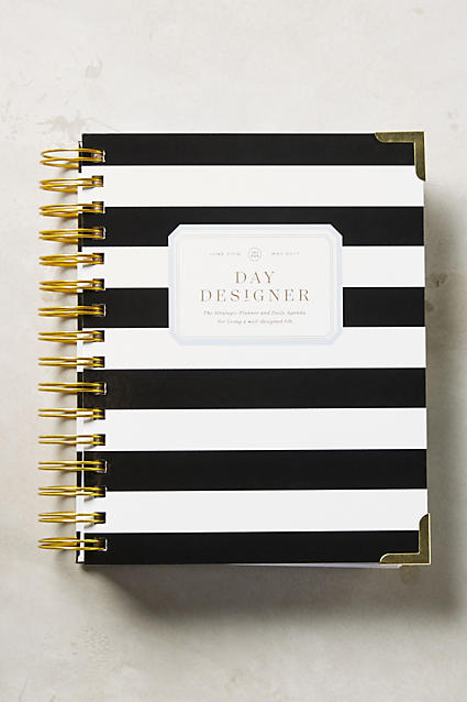 Day Designer by Whitney English 12 Month Planner June 2016 May 2017 Planner Black White Stripes 2016 2017 12 Month Agendas for High School and College Students Fashion Lovers