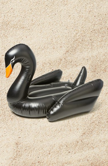 FUNBOY' Black Swan' Oversize Luxury Pool Float Black summer pool party pool floats 
