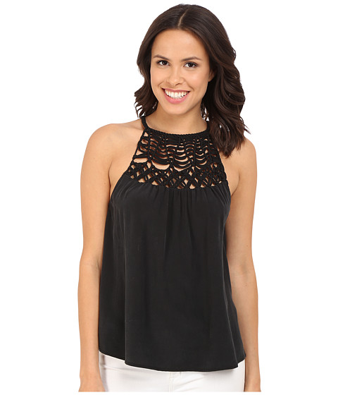 Joie Montara Tank Top Caviar Macrame halter tops summer 2016