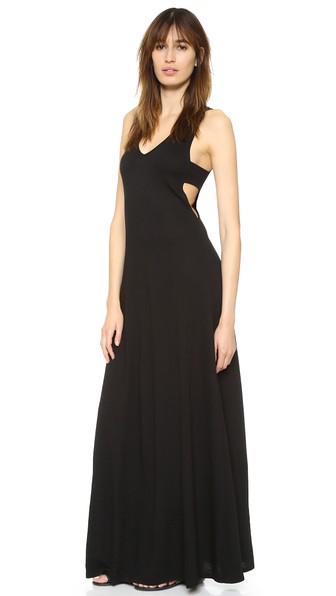 Lanston Cutout Maxi Dress Black cutout dresses summer 2016