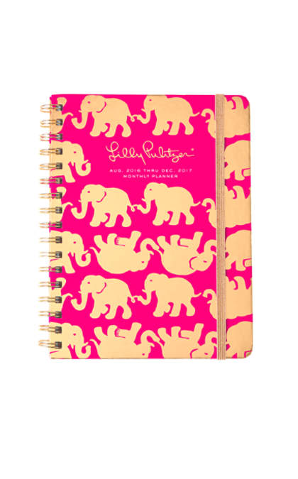 Lilly Pulitzer 2016-2017 MONTHLY PLANNER - TUSK IN SUN Magenta Tusk In Sun Accessories Small 2016 2017 17 Month Agendas for High School and College Students