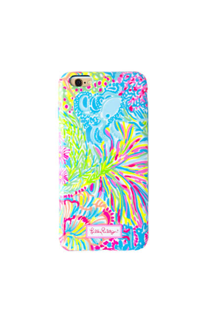 Lilly Pulitzer IPHONE 6 PLUS COVER Seaspray Blue Lovers Coral Tech lilly pulitzer free shipping event june 26 - june 30th