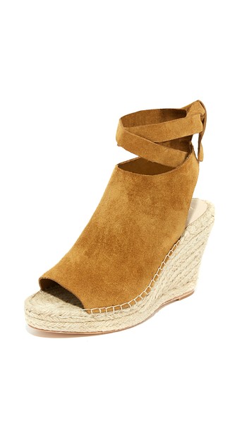 Loeffler Randall Lyra Wedge Espadrilles Sienna Brown platform espadrille sandals 