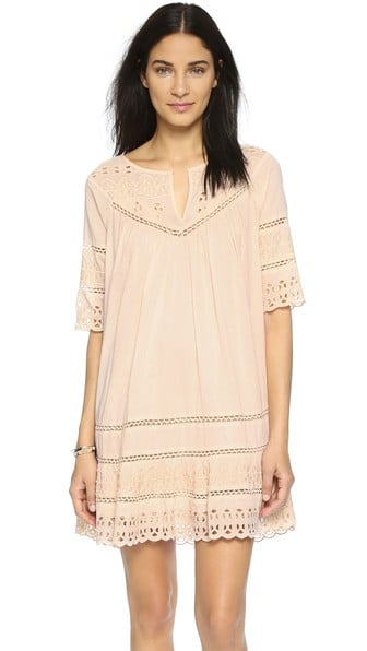 Love Sam Eyelet Cotton Voile Dress Blush