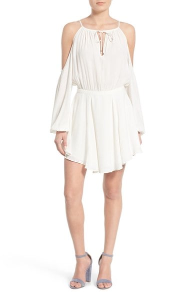 Lovers + Friends' Summer Lovin' Cold Shoulder Dress Ivory casual cold shoulder dresses