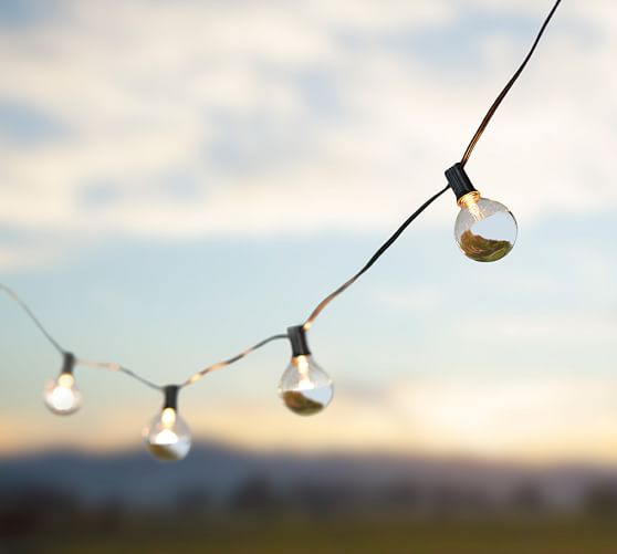 METALLIC DIPPED STRING LIGHTS Pottery Barn 4th of july sale
