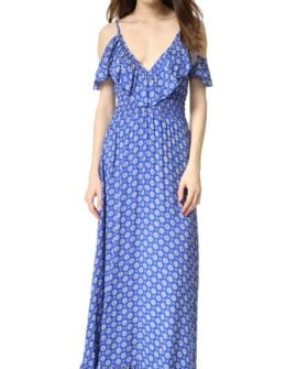MISA Castelle Rufled Maxi Dress MI6