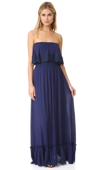 MISA Eve Dress Indigo popover dresses summer wedding guest season