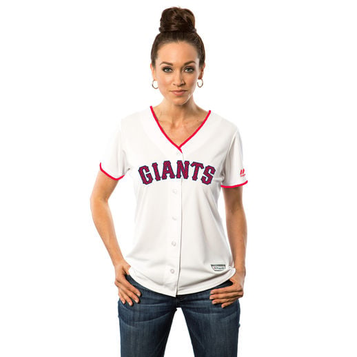 Majestic San Francisco Giants Women's White Fashion Stars & Stripes Cool Base Jersey 4th of july san francisco giants jersey women