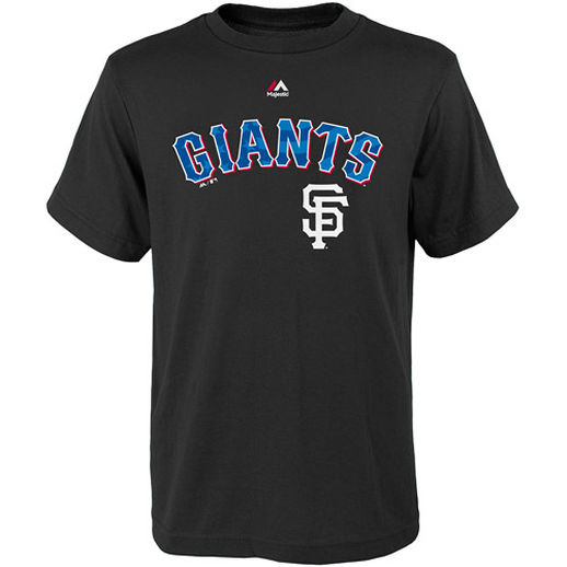 Majestic San Francisco Giants Youth Black Proud Fan Stars & Stripes T-Shirt