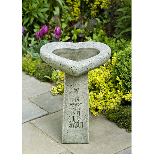 My Heart is in the Garden Birdbath by Campania International, Inc birdbaths garden patio summer