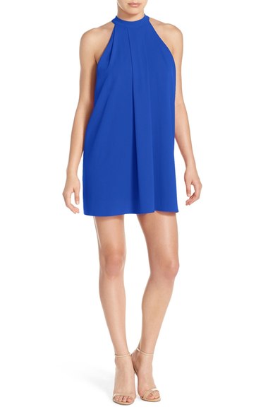 NSR Halter Trapeze Dress Royal Blue casual halter dresses summer 2016