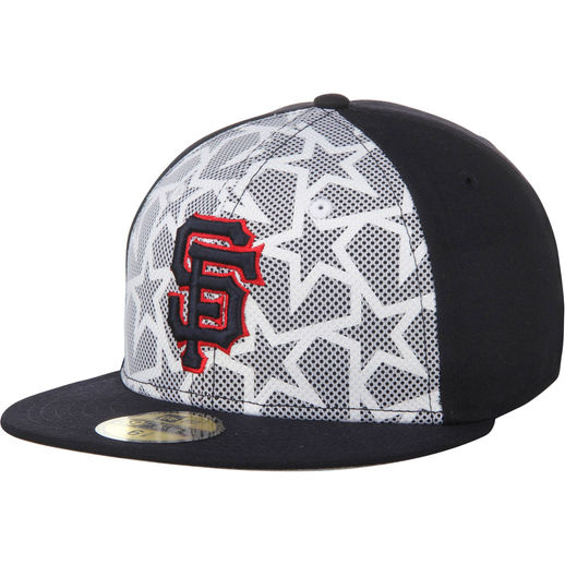 New Era San Francisco Giants White:Navy Stars & Stripes 59FIFTY Fitted Hat