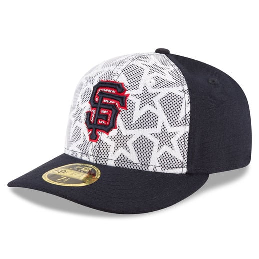New Era San Francisco Giants White:Navy Stars & Stripes Low Profile 59FIFTY Fitted Hat san francisco 4th of july hats