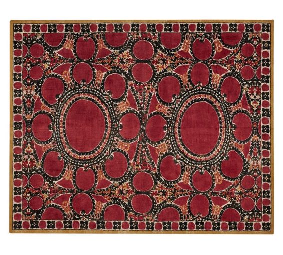 Pottery Barn ASA SUZANI PRINTED RUG - RED pottery barn 4th of july sale