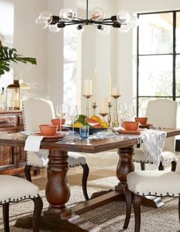 Pottery Barn BOWRY RECLAIMED WOOD FIXED DINING TABLE Eco-Friendly