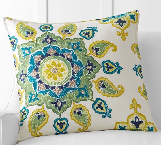 Pottery Barn BREA EMBROIDERED PILLOW COVER pottery barn $50 off $200 purchase sale