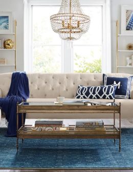 Pottery Barn CLARA UPHOLSTERED APARTMENT SOFA pottery barn buy more save more 4th of july sale