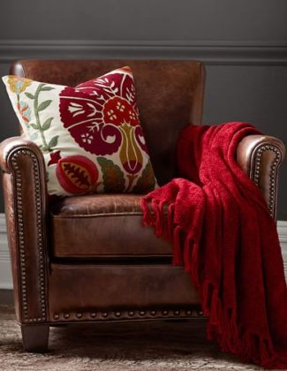 Pottery Barn IRVING LEATHER ARMCHAIR WITH NAILHEADS pottery barn $50 off $200 purchase sale