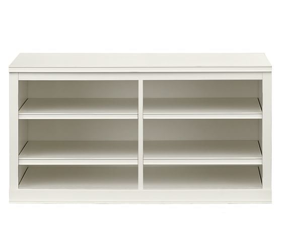 Pottery Barn LOGAN SMALL TV STAND Antique White pottery barn 4th of july sale