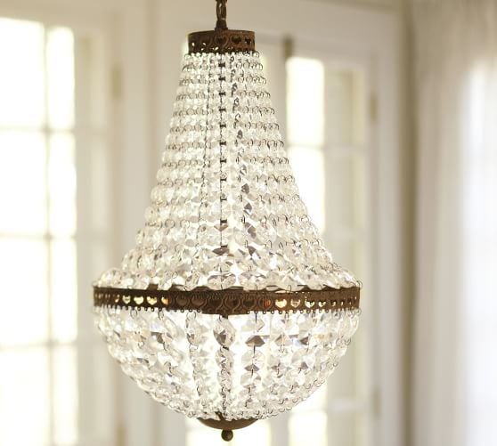 Pottery Barn MIA FACETED-CRYSTAL CHANDELIER pottery barn $50 off $200 purchase sale