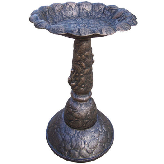 Premium Rock Bird Bath birdbaths garden patio summer