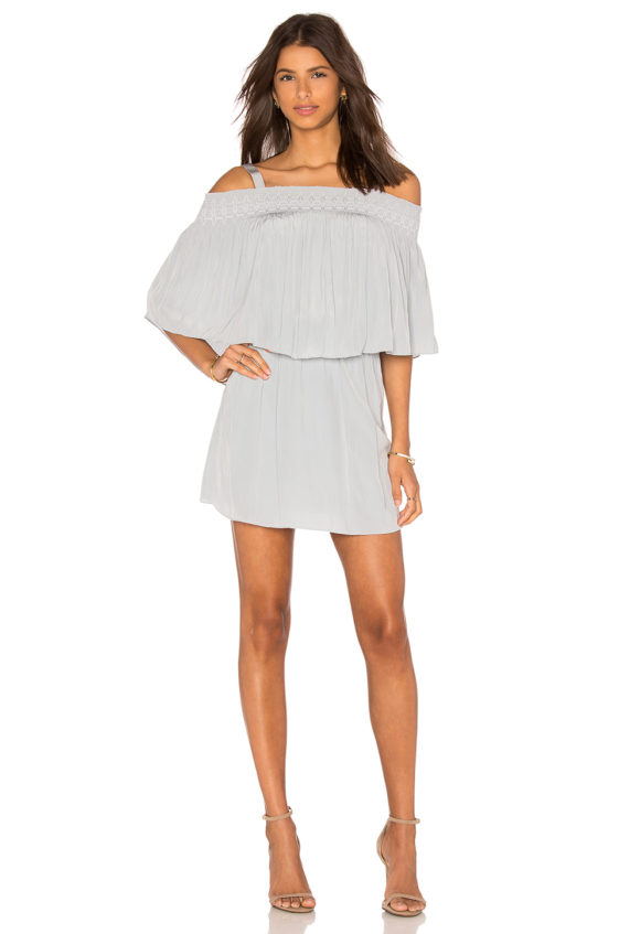 RAMY BROOK Sadie Cold Shoulder Dress Silver cold shoulder dresses for summer