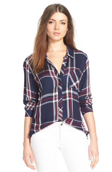 Rails Plaid Shirt Patriot Red White  red, white and blue tops 4th of july summer 2016