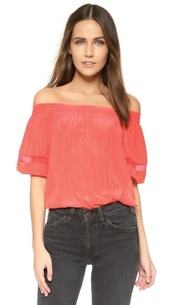 Ramy Brook Jessa Blouse Guava Shopbop Extra 25% Sale