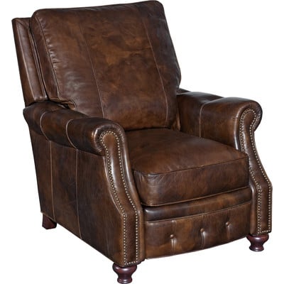 Recliner by Hooker Furniture Old Saddle Cocoa leather recliners gift father's day dad grandpa