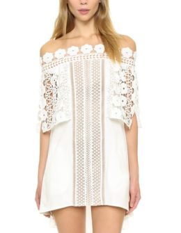 Self Portrait Serena Off Shoulder Dress Off White Shopbop extra 25% sale