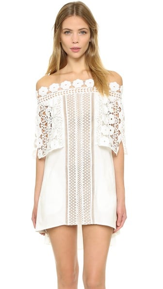 Self Portrait Serena Off Shoulder Dress Off White Shopbop extra 25% sale