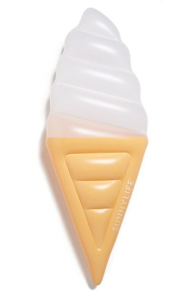 Sunnylife Inflatable Ice Cream Pool Floatie White summer pool party pool floats
