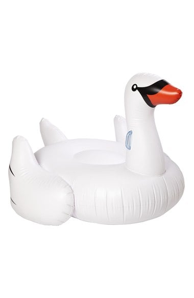Sunnylife Inflatable Swan Pool Floatie White summer pool party floats